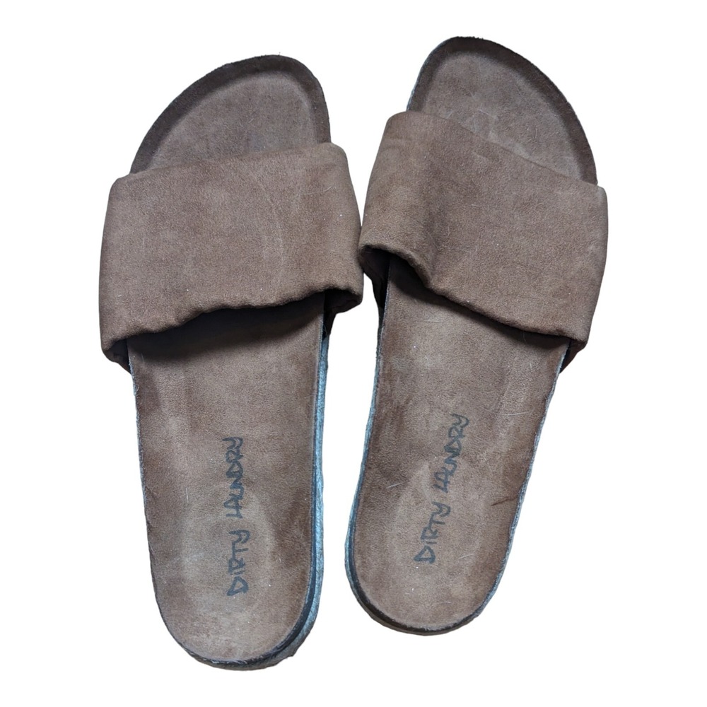 Dirty Laundry Women's Cork sandal Brown Size 7-8